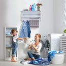 Danya B Accordion Clothes Drying Rack Retractable Wall Mounted Towel Rack White - Brand New