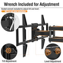 ELIVED TV WALL MOUNT FOR MOST 37-82 INCH TVS FULL MOTION TV MOUNT SWIVEL TILT - Brand New