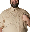 COLUMBIA MEN'S BONEHEAD SHORT SLEEVE SHIRT - SIZE: MEN L - FOSSIL - Like New