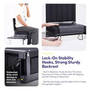 SWEET HOME COLLECTION GRANDSTAND CHAIR FOLDING STADIUM SEAT WITH BACK - BLACK - Like New