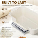 Kikcoin 22 PCS Nonstick Baking Pans Set, Stackable Bakeware, Silicone Handles - Like New