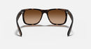 RAY-BAN JUSTIN 710/13 FRAME LENSES DARK BROWN SIZE - 54/16MM - MATTE HAVANA - Like New