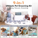 LOVEEPEE DOG GROOMING VACUUM KIT, DOG VACUUM FOR SHEDDING GROOMING HAIR, 9-In-1 - Like New
