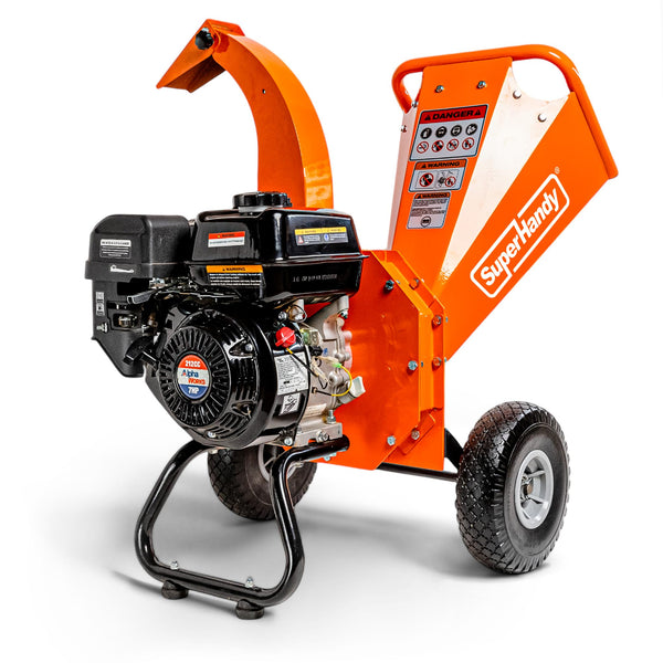 SuperHandy Mini Wood Shredder Mulcher Heavy Duty 7HP Compact Design 3" - Like New
