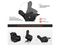 QOMOTOP POWER LIFT FAUX LEATHER RECLINER CHAIR - BLACK - Like New