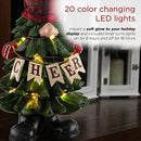 Alpine Corporation 28" Tall Christmas Tree Gnome Holiday Decoration - B09CRVJ4BJ - Brand New