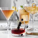 WILLIAMS SONOMA RESERVE MARTINI GLASSES, SET OF 4, 4" DIAM. 6 3/4" HIGH. - CLEAR - Like New
