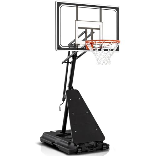SKYTIME BASKETBALL HOOP 44" BACKBOARD PORTABLE BASKETBALL HOOP OUTDOOR BLUE - Like New