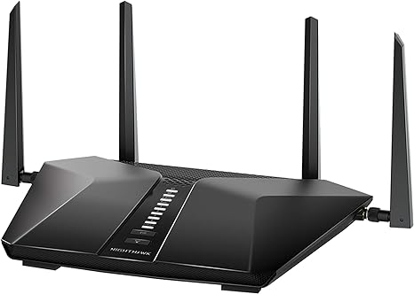 NETGEAR Nighthawk WiFi 6 Router 5-Stream Dual-Band Gigabit AX4200 RAX43 - Blacks - Like New