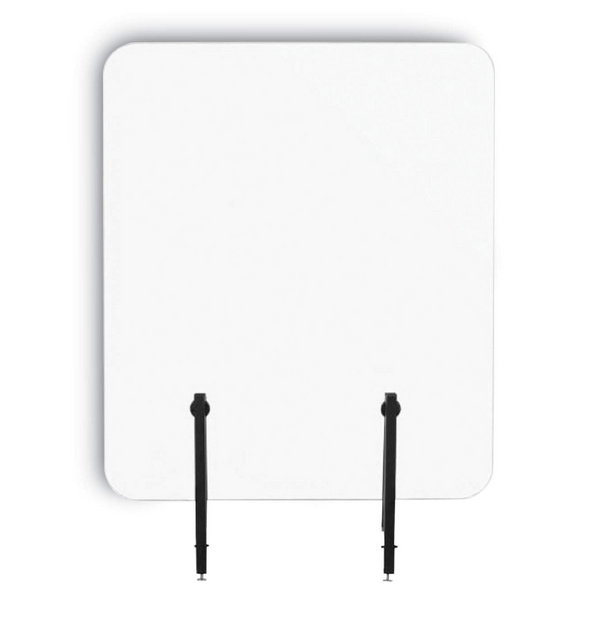 MASTERVISION PROTECTOR SERIES FRAMELESS GLASS DESKTOP DIVIDER 47.2 X 0.16 X 35.4 - Brand New