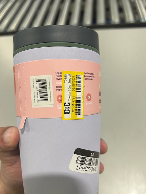OWALA 20OZ STAINLESS STEEL SMOOTHSIP TRAVEL MUG - PERWINKLE TWINKLE - Like New