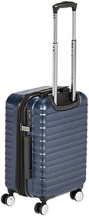 AMAZON BASICS HARDSIDE SPINNER LUGGAGE SUITCASE WHEELS 21" CARRY-ON - NAVY BLUE Like New