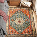 SERISSA 3' X 5' Washable Non Slip Boho Area Rug Bedroom Tribal Medallion Multi - Like New