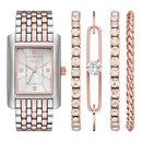 FOLIO WOMEN'S THREE-HAND TWO-TONE WATCH - SILVER/ROSE -  FMDFL2088 - Like New