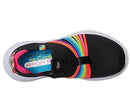 SKETCHERS SKECHERS KIDS GIRLS ULTRA FLEX 3.0 SNEAKER, BLACK/MULTI, SIZE 4.5 - Like New