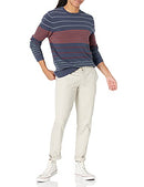 Goodthreads Men's Soft Cotton Multi-Color Striped Crewneck Sweater Sweater - Brand New