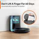 Ultenic D7 Robot Vacuum, 3000Pa Strong Suction, B0BX9NLGTC - Black - Like New