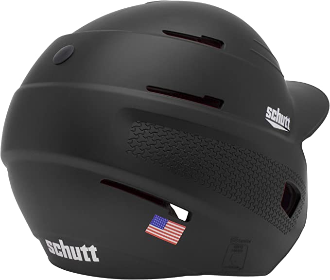 SCHUTT XR1 BASEBALL BATTING HELMET, MATTE BLACK COLOR FOR SENIOR - Like New