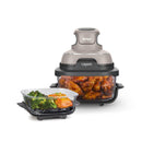 Ninja Crispi 4-in-1 Glass Air Fryer 450F Non-Toxic 4QT + 6-Cup Glass Containers - Like New