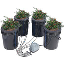 VEVOR DWC HYDROPONICS GROW SYSTEM WITH TOP DRIP KIT EHW0004C-DR - BLACK - Like New