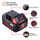 LONGFIT 2PACK 18V VOLT 6.0AH BATTERY CHARGER M-18 BATTERY CHARGER, 48-11-1860 - Like New