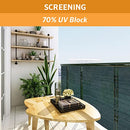 Coolaroo 70% UV Block Prvacy & Screening Fabric - 6ftx15ft Roll - Rainforest - Brand New