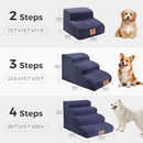 Kphico Dog Stairs,High Density Foam Pet Stairs 2 Tiers,11.8" High Non-Slip Pet - Brand New