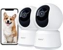 ARENTI 5G Indoor Security Camera 4MP Pet Camera 2PC P2Q-2PC - White Like New