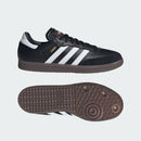 ADIDAS SAMBA INDOOR SOCCER SHOES SIZE: M 5 W 6 CORE BLACK/CLOUD WHITE/VIVID RED - Like New