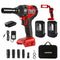 MANUSAGE Cordless Impact Wrench - 20V Max Torque 260 Ft-lbs - Red/Black Like New