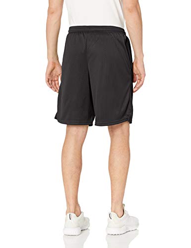 CHAMPION MEN'S 9" MESH SHORT SIZE: MEN S - BLACK - Brand New