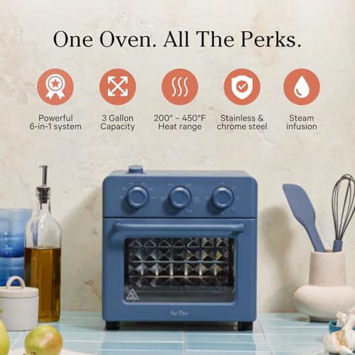 OUR PLACE WONDER OVEN | 6-IN-1 AIR FRYER & TOASTER OVEN | BLUE SALT Like New