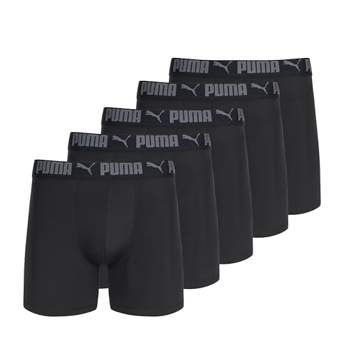 PCOREM151996 PUMA MEN'S 5 PACK PERFORMANCE BOXER BRIEFS BLACK M - Like New