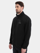VENUSTAS ZIPPER UP HEATED FLEECE JACKET FOR MEN 7.4V - SIZE: MEN 3XL - BLACK - Like New