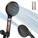 PALAS SHOWER HEAD WITH HANDHELD HIGH PRESSURE 10-MODE PALAS-S100 - MATTE BLACK - Like New