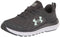 UNDER ARMOUR WOMEN'S CHARGED ASSERT 10 JET FOAM SIZE: W7.5 - GRAY/JET GRAY/AQUA - Like New