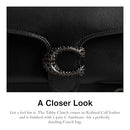 COACH TABBY CHAIN CLUTCH, V5 - BLACK - Like New