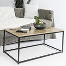 C-Hopetree Coffee Table Rectangle TV Stand Cocktail End Table Vintage - Brand New
