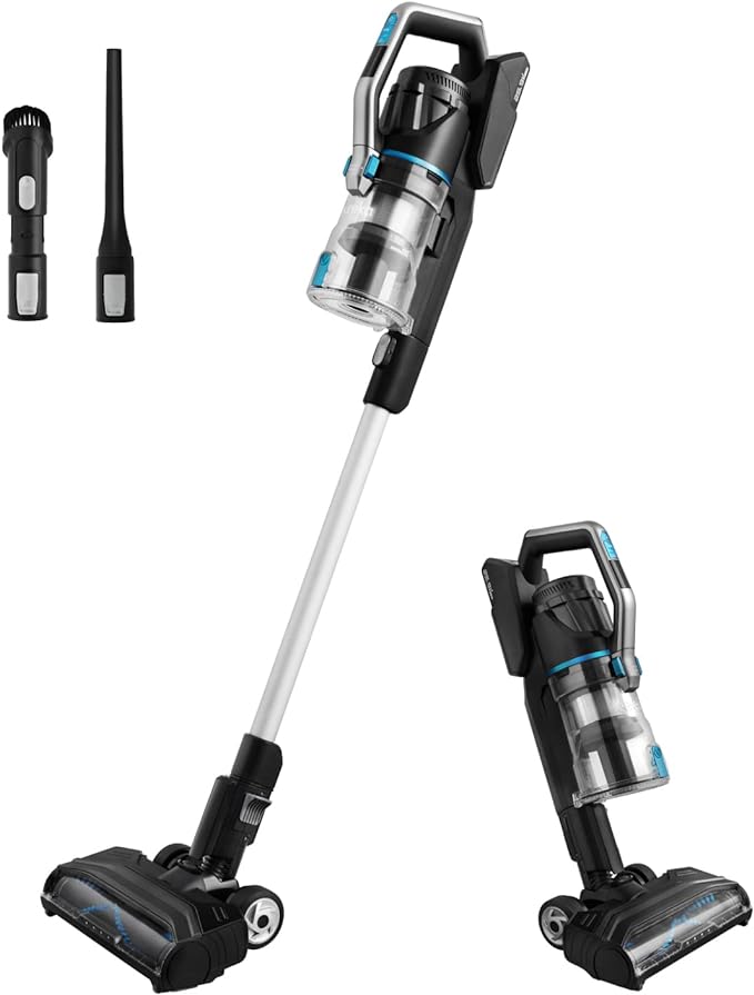 Eureka NEC480 Elevate Cordless Stick Vacuum - Black/Blue - Scratch & Dent