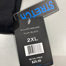 BLUE ICE PLAIN SHORT SLEEVE T-SHIRT - SIZE: MEN 2XL - BLACK - Brand New