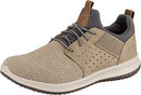 Skechers Men's Classic Fit Delson-Camben Sneaker Taupe Size 8 - Brand New