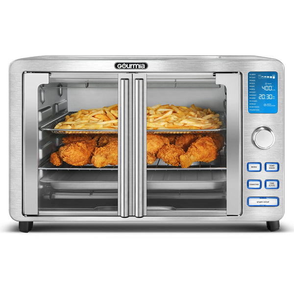 GOURMIA GTF7530 9-SLICE DIGITAL AIR FRYER OVEN STAINLESS STEEL - REFURBISHED - Like New