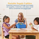 ECR4Kids 2-Compartment Large Storage Caddy Organizer 6-Pack Contemporary - Brand New