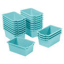 ECR4KIDS SCOOP FRONT STORAGE BIN MULTIPURPOSE ORGANIZATION 20-PIECE - SEAFOAM - Like New