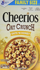 Cheerios Honey Oat Crunch Gluten Free Cereal 24 Oz (Pack Of 8) - NEW - Brand New