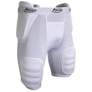 Adams High Rise Varsity Football Girdle Integraded Pads, Large, White - Brand New