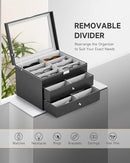 CO-Z 24 COMPARTMENT SUNGLASSES ORGANIZER - BLACK - Like New