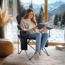 EVER ADVANCED Heated Camping Chair, Lawn Chairs Heated Chair Outdoor Sports - Brand New