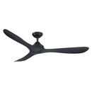 PARROT UNCLE 56" MODERN DC MOTOR DOWNROD MOUNT REVERSIBLE CEILING FAN - BLACK - Like New