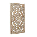 Deco 79 Floral Wood Wall Decor Intricately Carved Wall Art B09V93T93V - Brown - Brand New